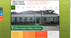 Desktop Screenshot of gilescountylibrary.org