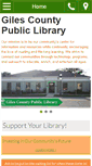 Mobile Screenshot of gilescountylibrary.org