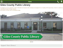 Tablet Screenshot of gilescountylibrary.org